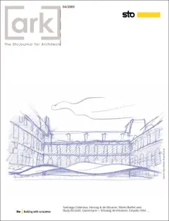 Cover of [ark] magazine No.04-2005: Sketch of Museum of Islamic Art at the Louvre, Paris by Rudy Ricciotti and Mario Bellini