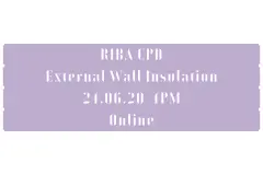 RIBA Approved CPD about External Wall Insulation Systems presented online