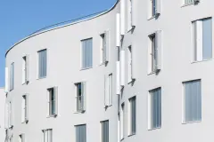 Ventilated facade curved