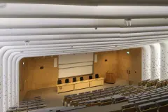 Sound reverberation control, acoustic solution, sound absorbing system