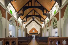 StoSilent Distance acoustic system at Wesley Methodist Church, Singapore, by Arc Studio